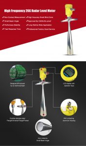 26G radar level meter produced by WEpower electronic