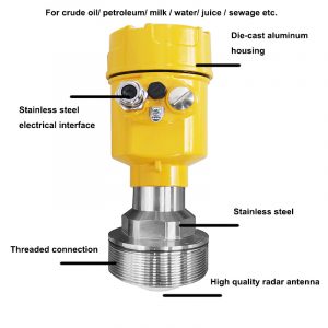 80G radar level meter for liquid