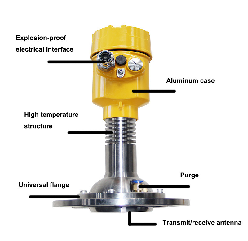 80G radar level meter with purge produced by WEpower