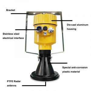 radar level meter with bracket