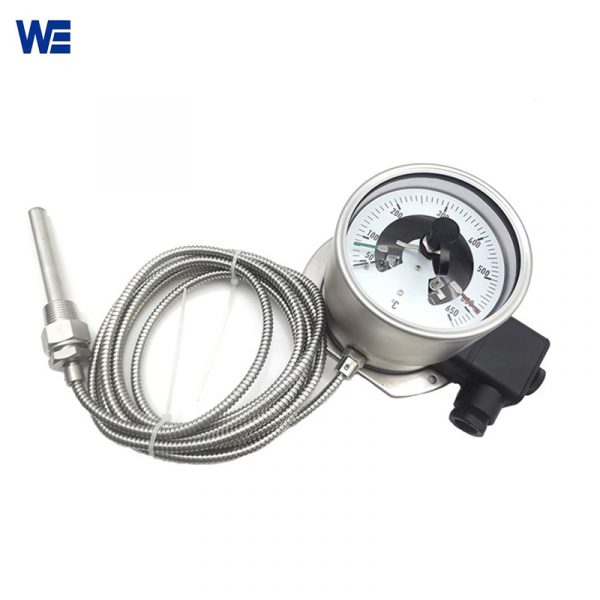 Electric contact capillary thermometer Bimetallic thermometer-Wepower electroic