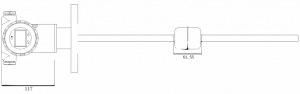 Fuel magnetostrictive level meter dimension