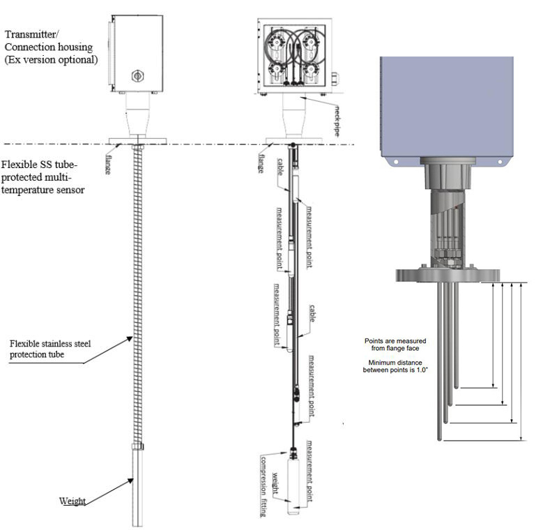 Multi Point Temperature Sensor-structure