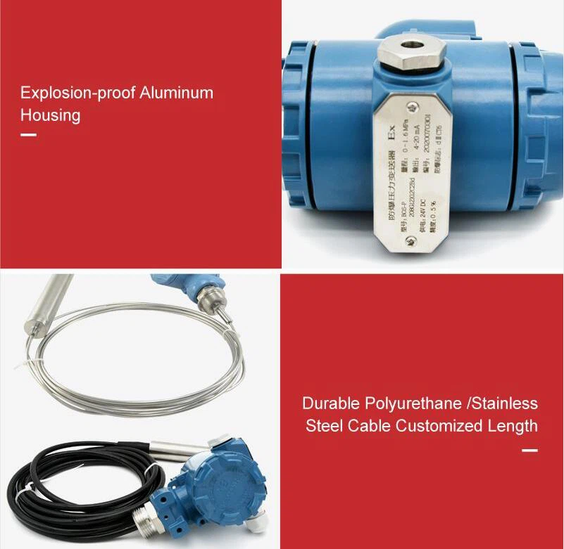 Submersible tank level sensor -assembly