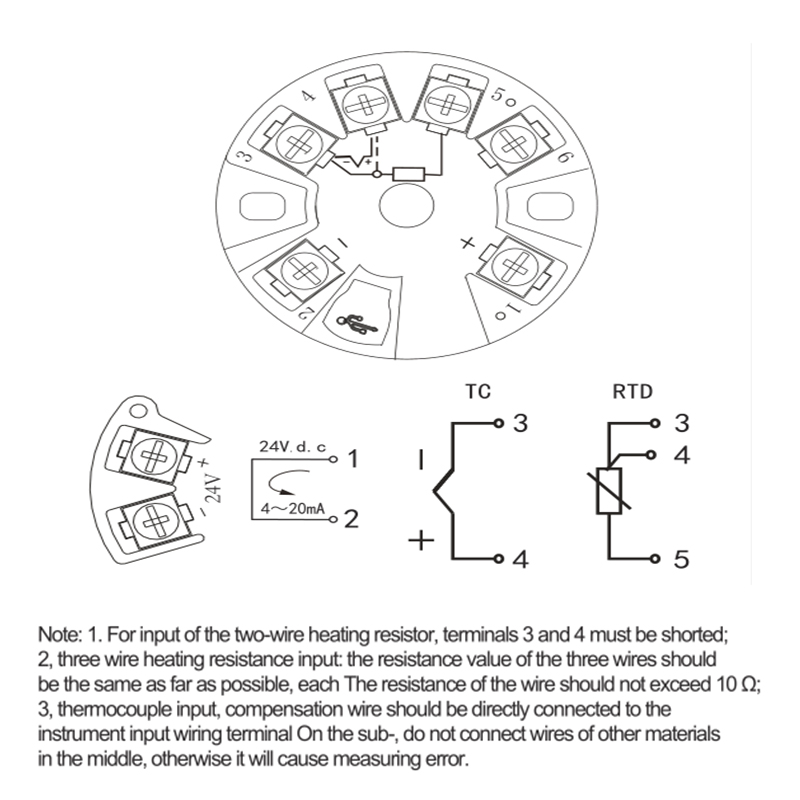 Temperature transmitter module-note