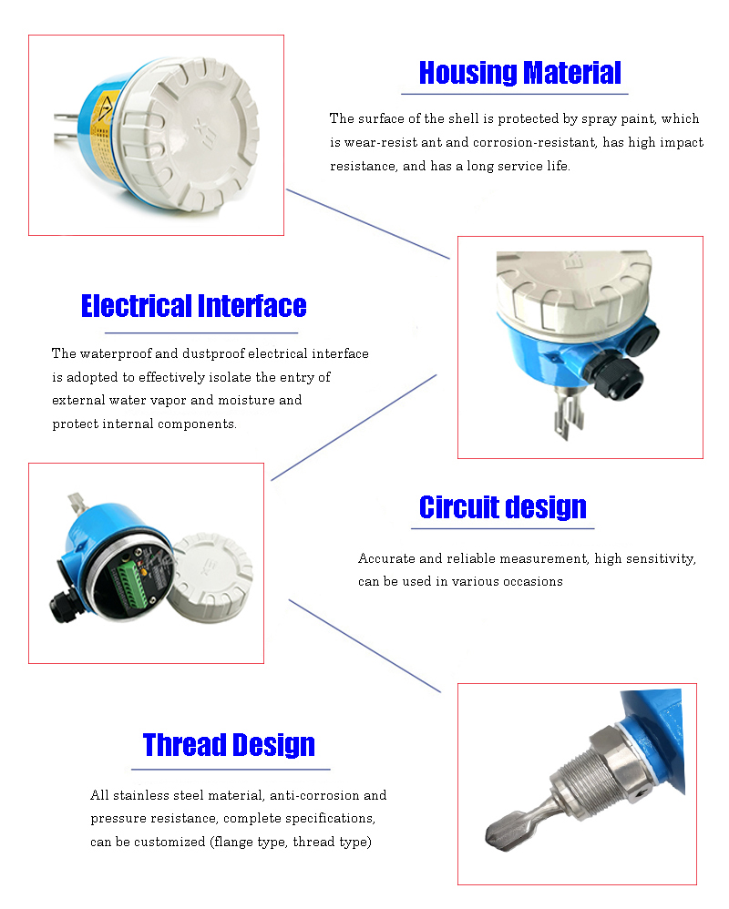 Tuning fork liquid level switch-assembly