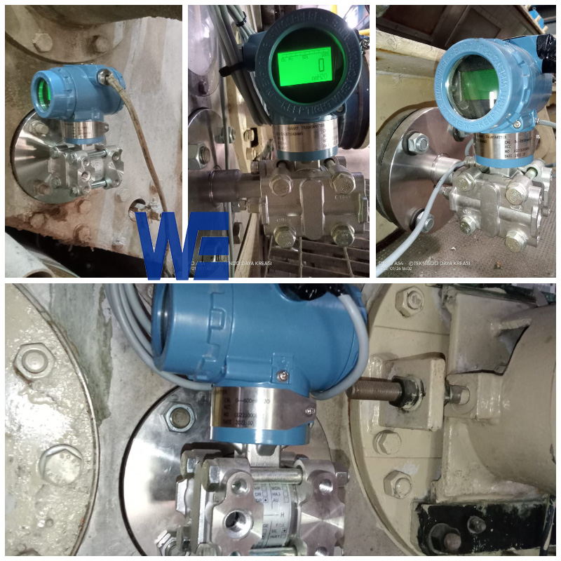 flange mounted diaphragm seal pressure level transmitter