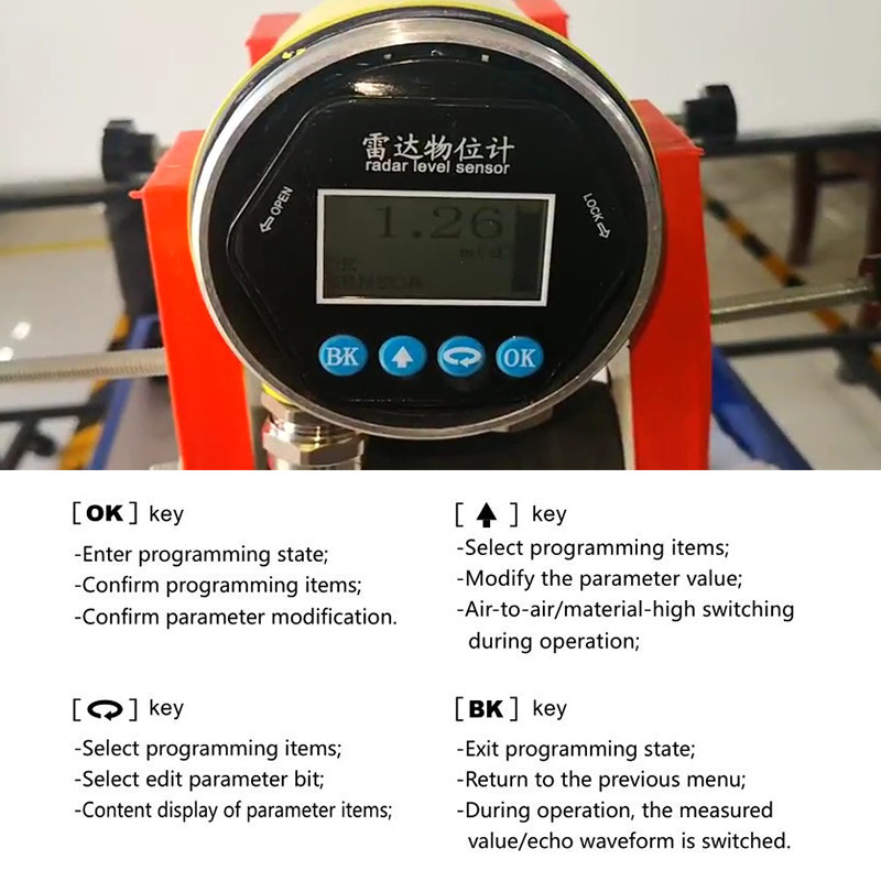 How to debug the radar level meter