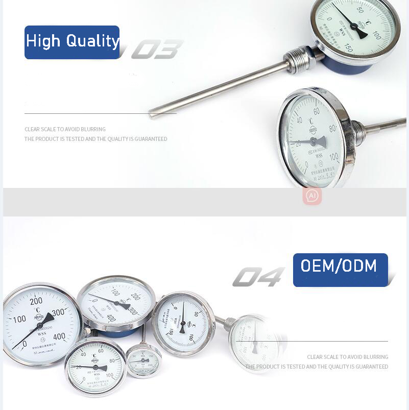 industrial bimetal thermometer-OEM