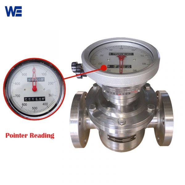 pointer reading oval gear flow meter