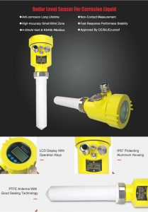 radar level snesor with PTFE produced by WEpower electronic