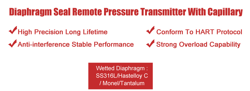 remote seal pressure level transmitter