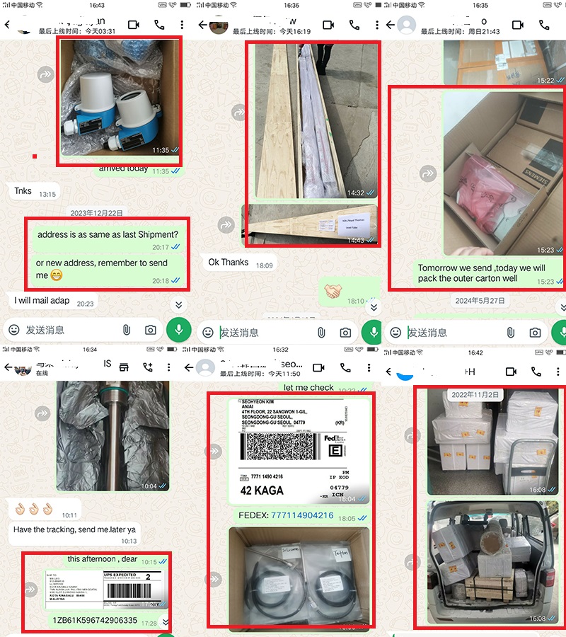 we send photos when goods are ready