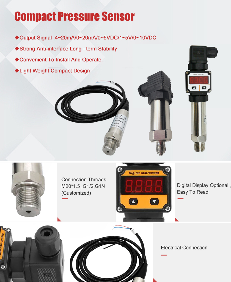 stainlesss steel pressure sensor 4-20mA