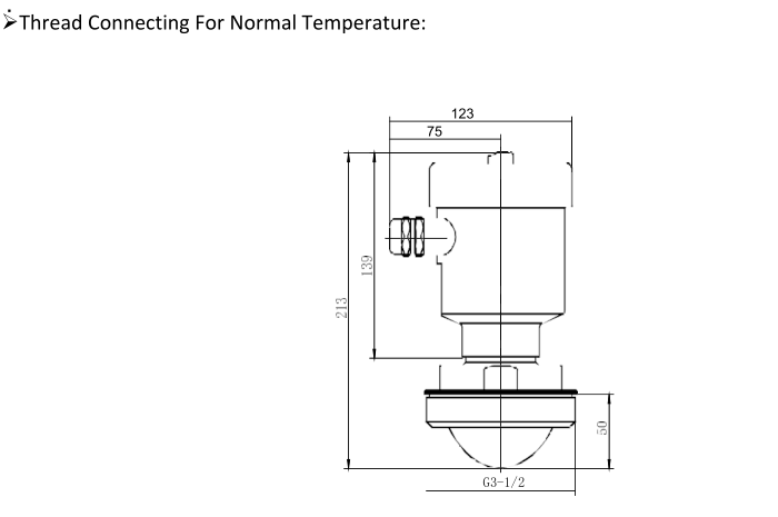 size of thread for normal temperature