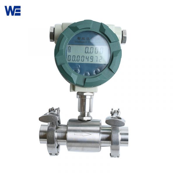 turbine flow meter tri-clamp connecting sanitary type