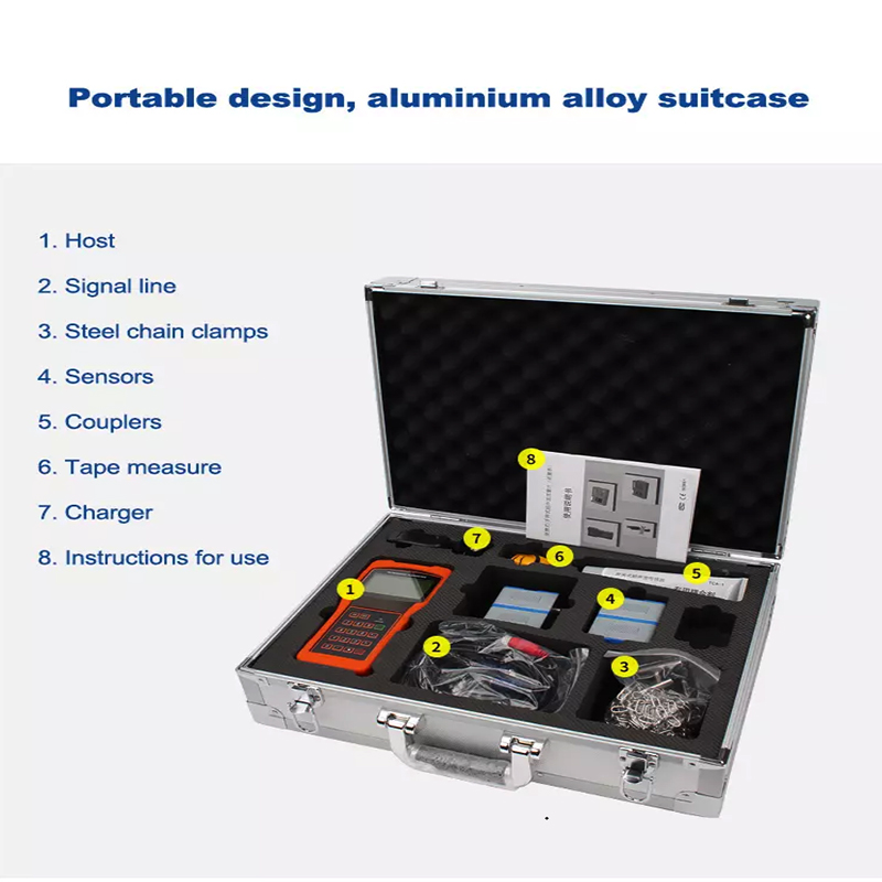 ultrasonic flow meter suitcase