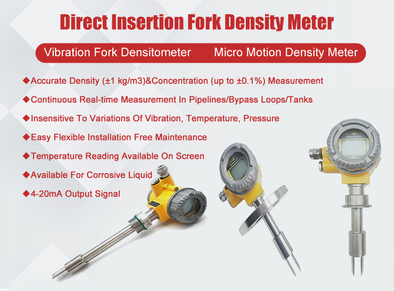 vibration density meter for tank pipeline bypass