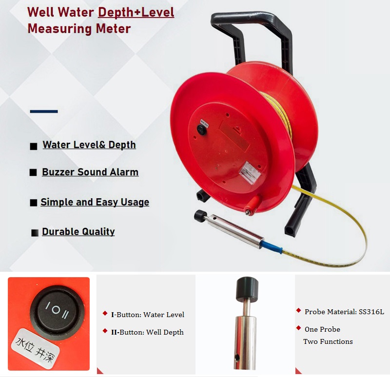 well depth meter-water level-two functions