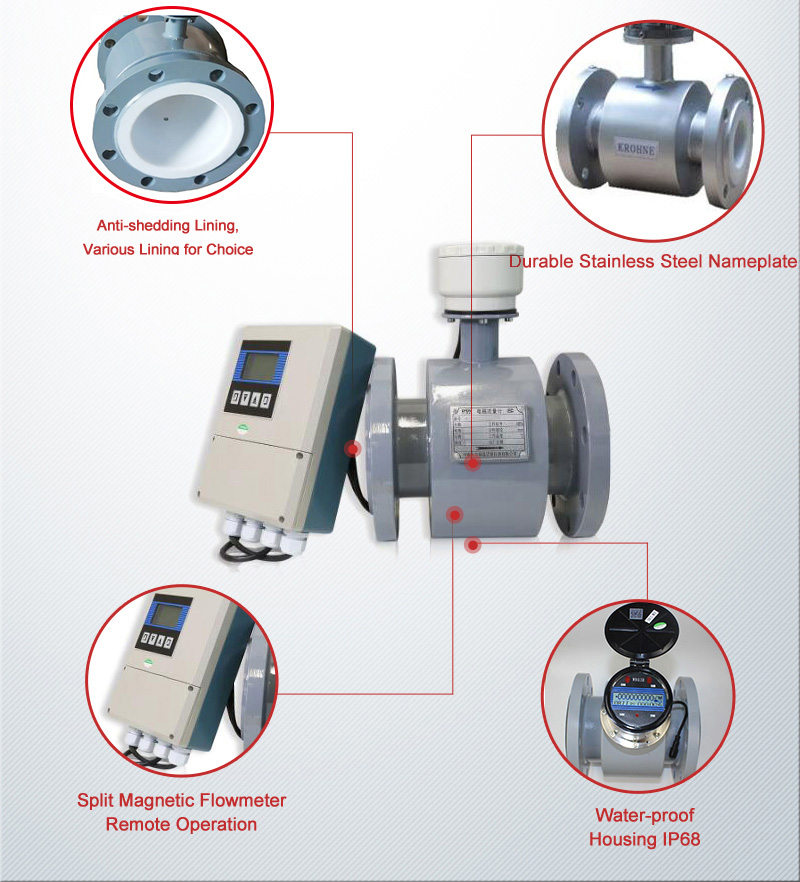 wepower electromagnetic flowmeter low factory price