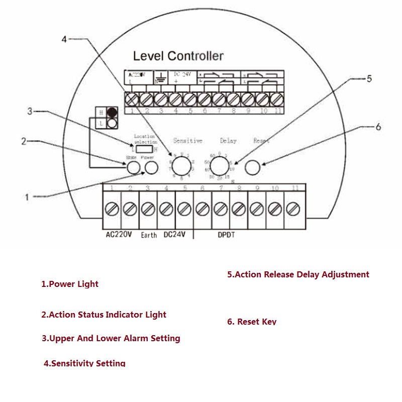 wpx501 tuning fork level switch-wiring